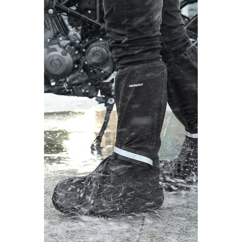 Motowolf Waterproof Rain Shoe Cover, Elastic Non-Slip Design