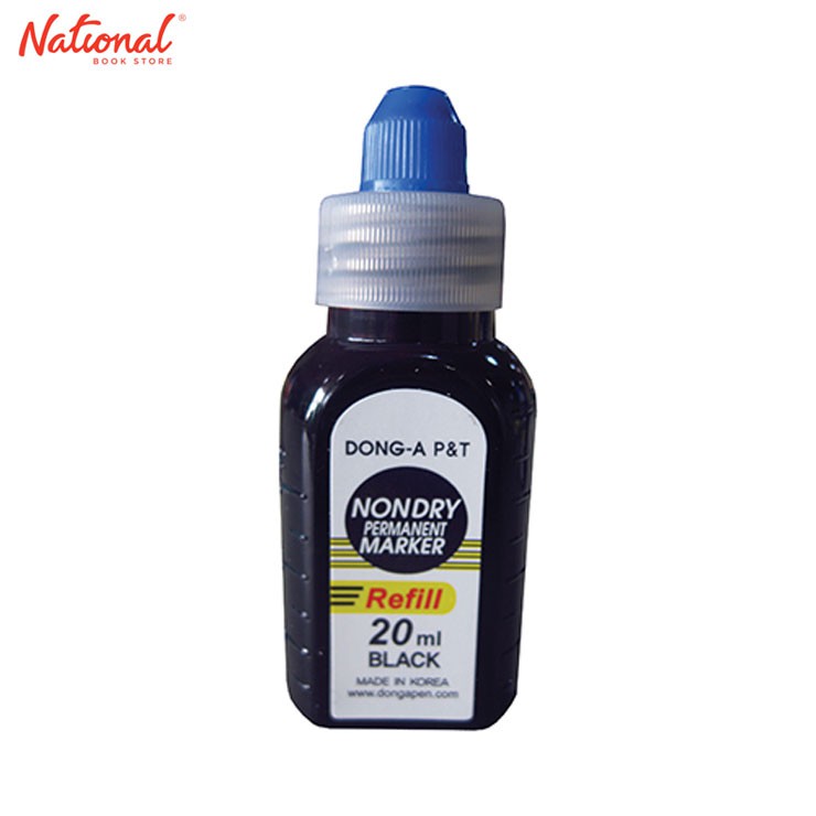 Dong-A Permanent Marker Ink Bottle 20Ml, Black National Book Store ...