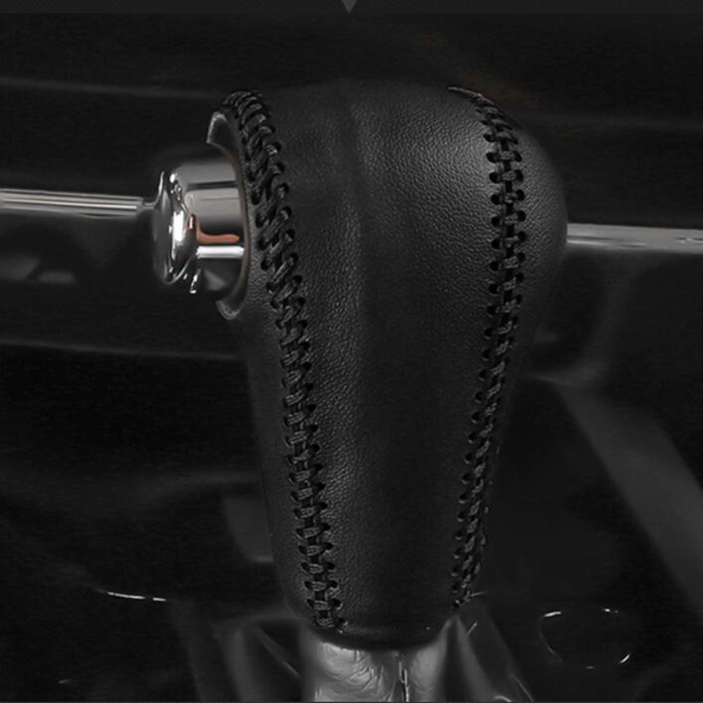 Genuine Leather Gear Collars Gear Shift Head Knob Cover for Honda HRV