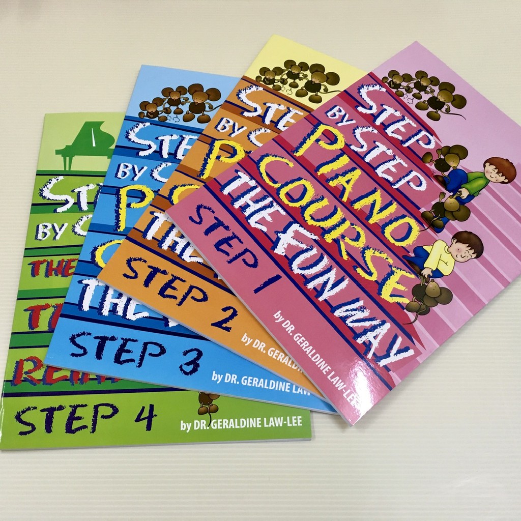 Step by Step Piano Course The Fun Way (Step 1~4) by Dr. Geraldine Law ...