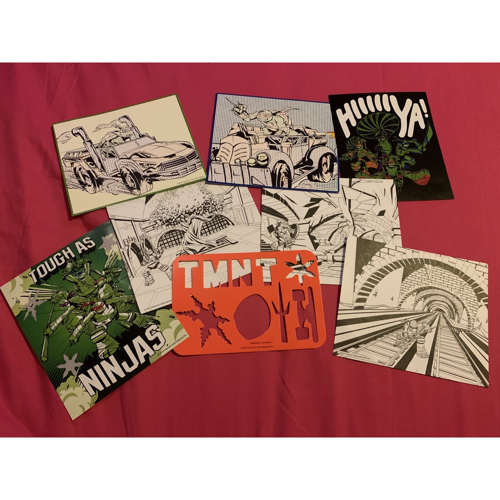 TMNT Teenage Mutant Ninja Turtles Coloring Card Shopee Philippines