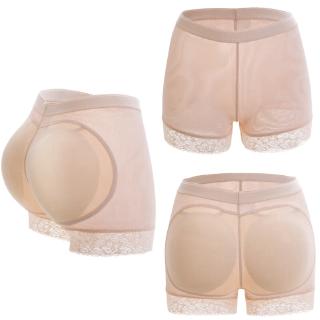 XUNDD Women's Mid Waist Hip Lift Pants Paddings Hip and Butt Panty Seamless  Lace Padded Underwear