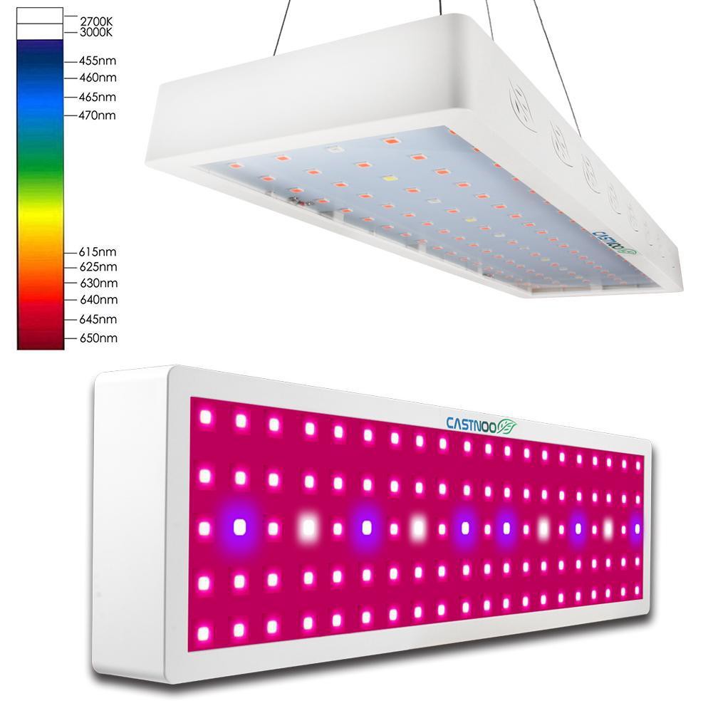 CASTNOO 800W LED Grow Light Panel Lamp Hydroponic Plant Grow