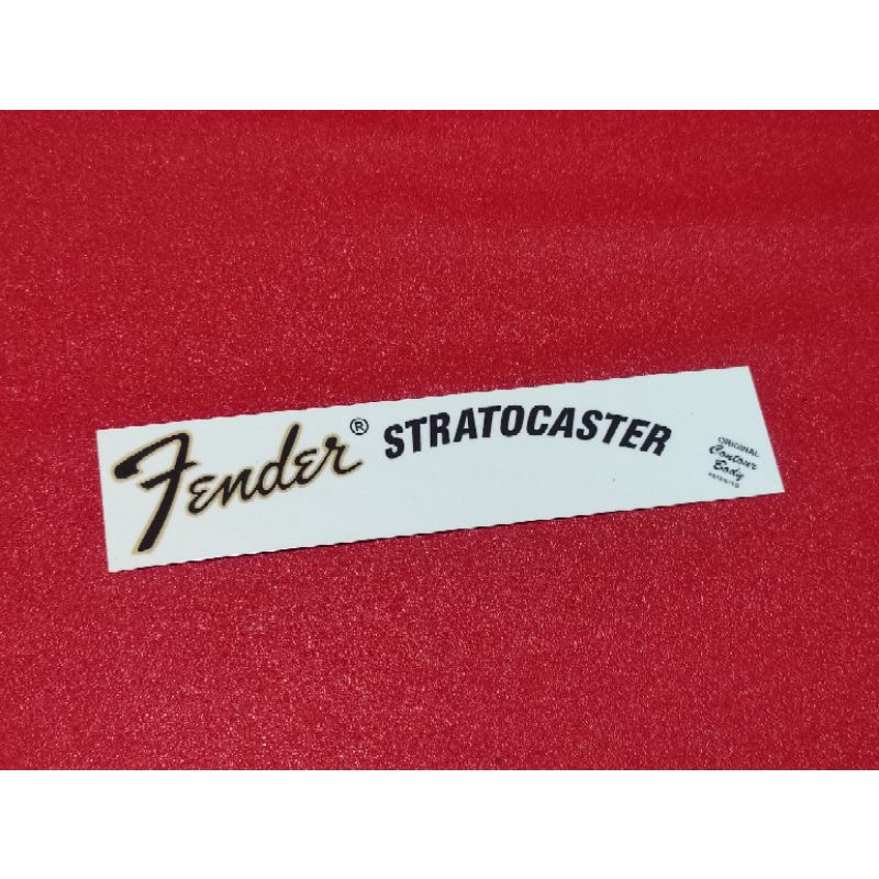 FENDERR STRATOCASTEER LARGE BIG HEADSTOCK WATERSLIDE GUITAR DECALS W ...