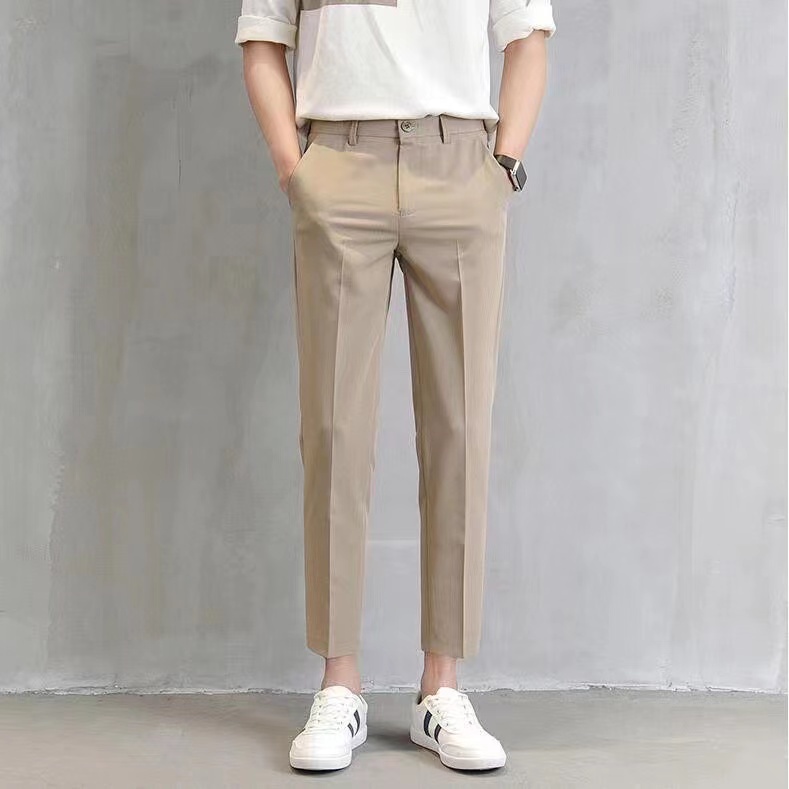 Ben-ss Men's Pants Korean Fashion Suit Pants Casual Trousers Slacks ...