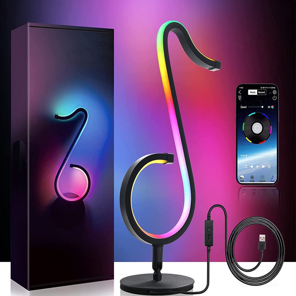 Music Note Lights LED Night Light APP Bluetooth Control Table Lamp