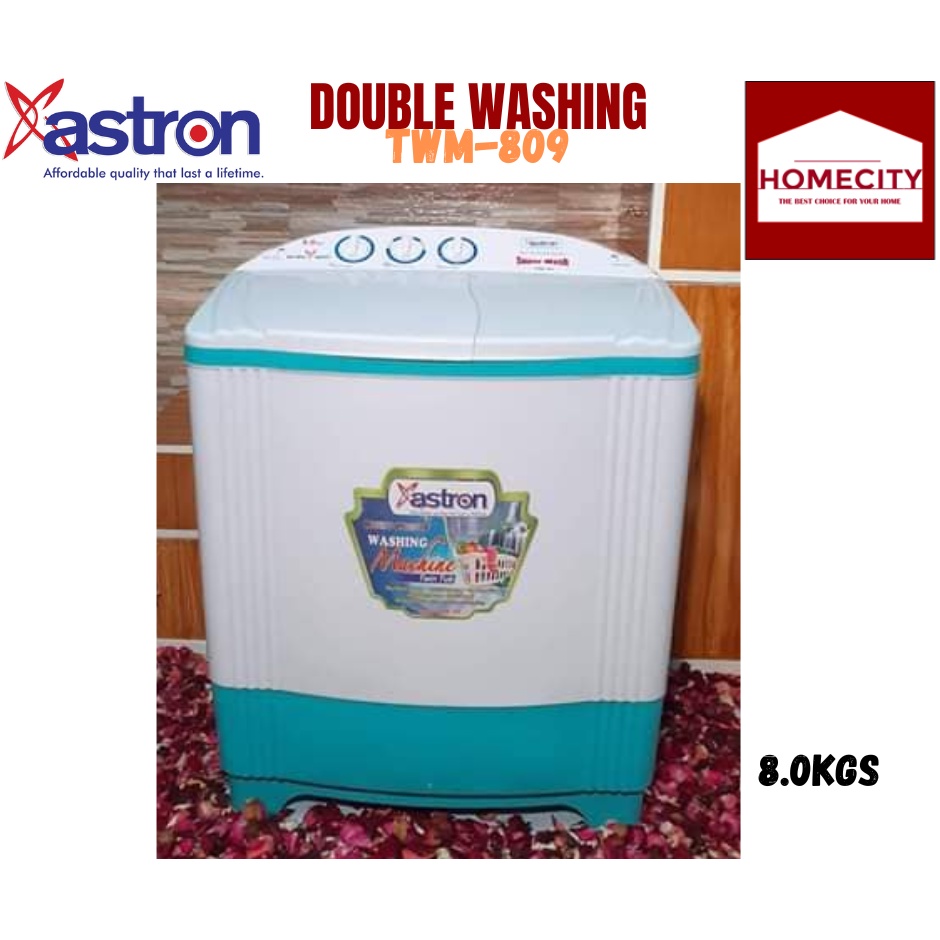 ASTRON TWIN TUB WASHING MACHINE TWM809 8.0KG COLOR VARIATION DEPENDS