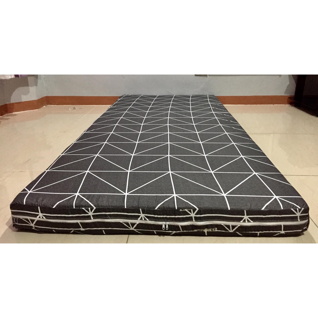 4 Inches Thick Bed Foam Cover/Mattress Cover with Zipper [COVER ONLY