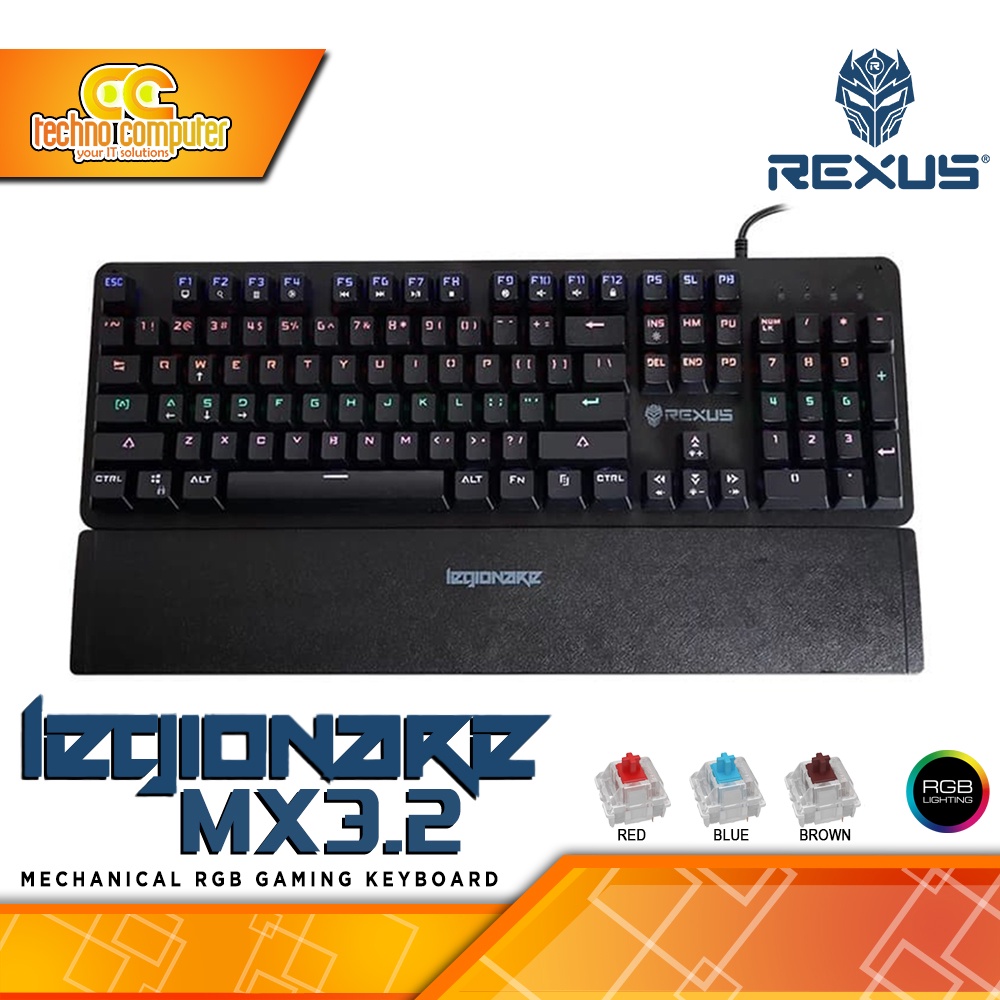Rexus LEGIONARE MX3.2 RGB Mechanical - Gaming Keyboard | Shopee Philippines