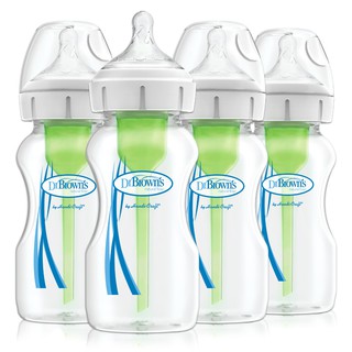 Dr. Brown's Baby Bottles Girls 6 Pack - 3 (8 oz) Lavender and 3 (8