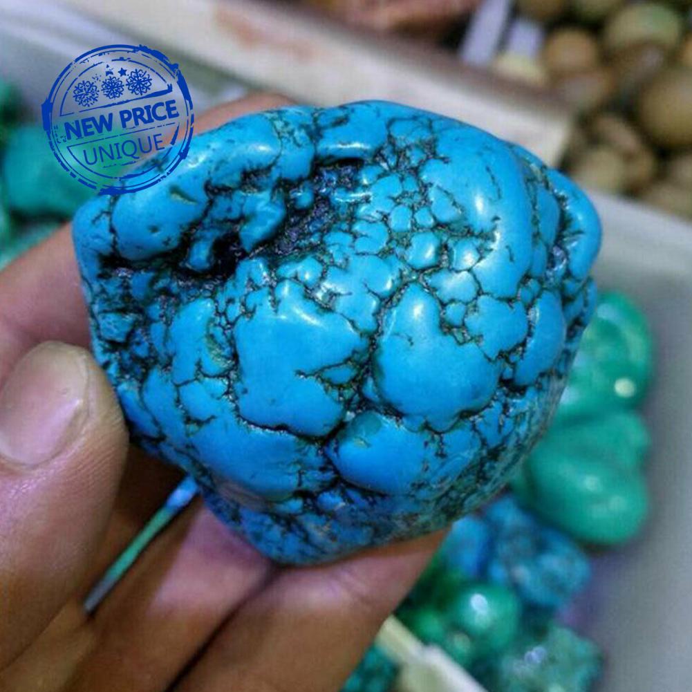 Natural Turquoise Rough Gemstone Blue Crystal Turquoise Loose Stone ...