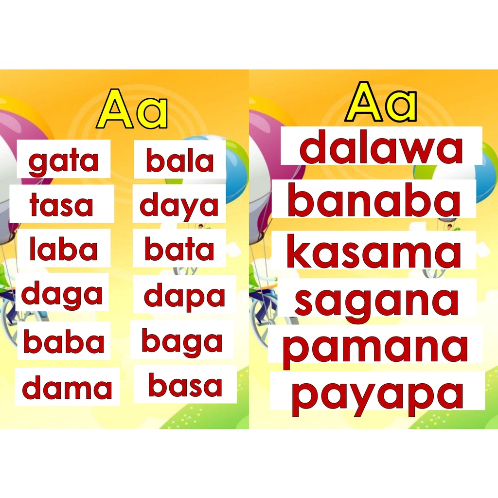 Grade One Files Abakada Filipino Reading Materials Facebook, 54% OFF