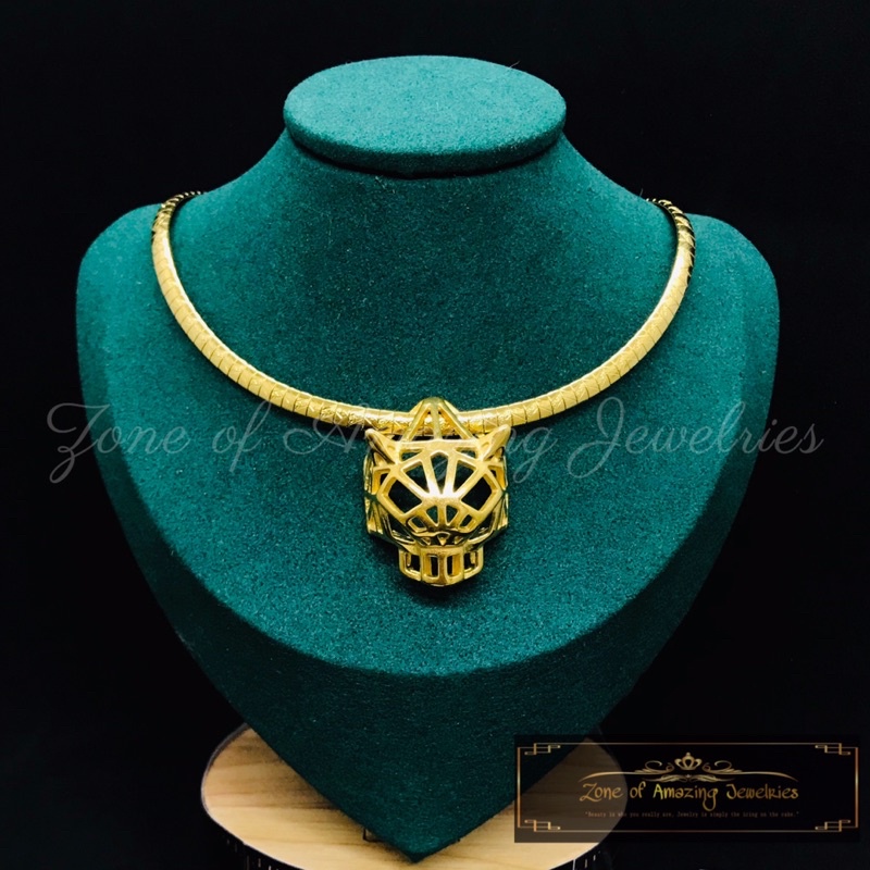 zoaj.ph Panther with Omega Necklace Round Lock | Shopee Philippines
