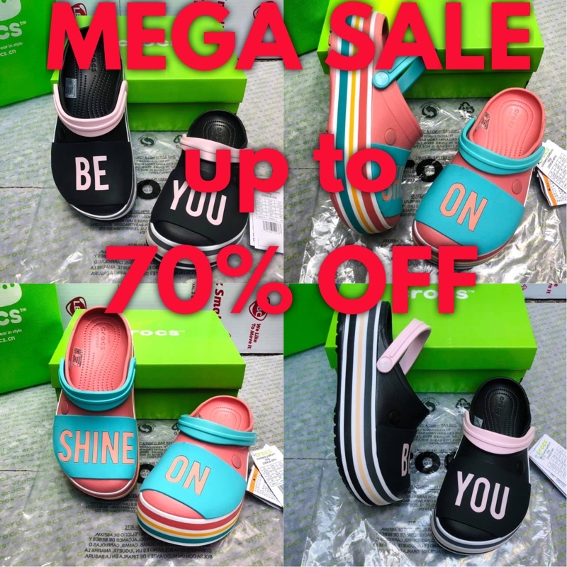 MEGA SALE CROCBAND Platform Clog For Women BE YOU SHINE ON