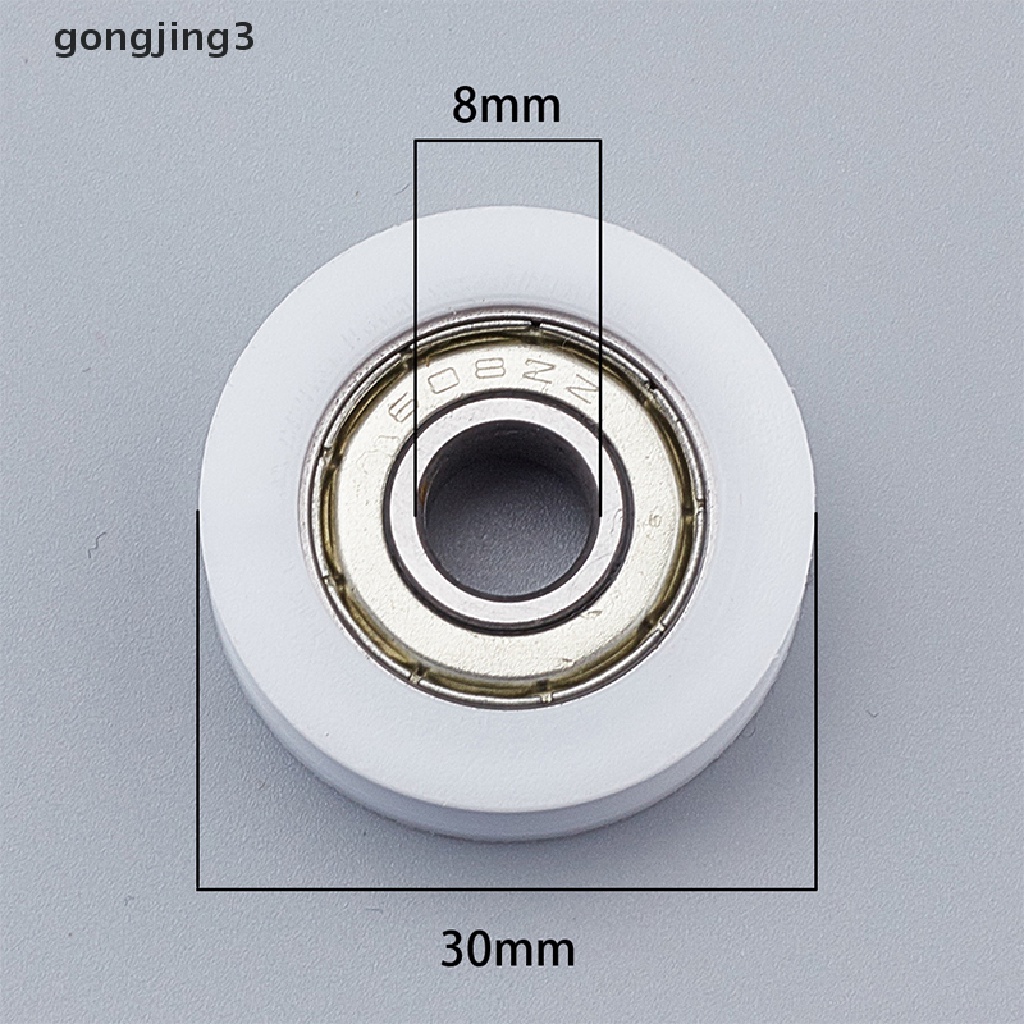 [gongjing3] 5pcs Embedded 608U Groove Ball Bearing Guide Pulley 8*30 ...