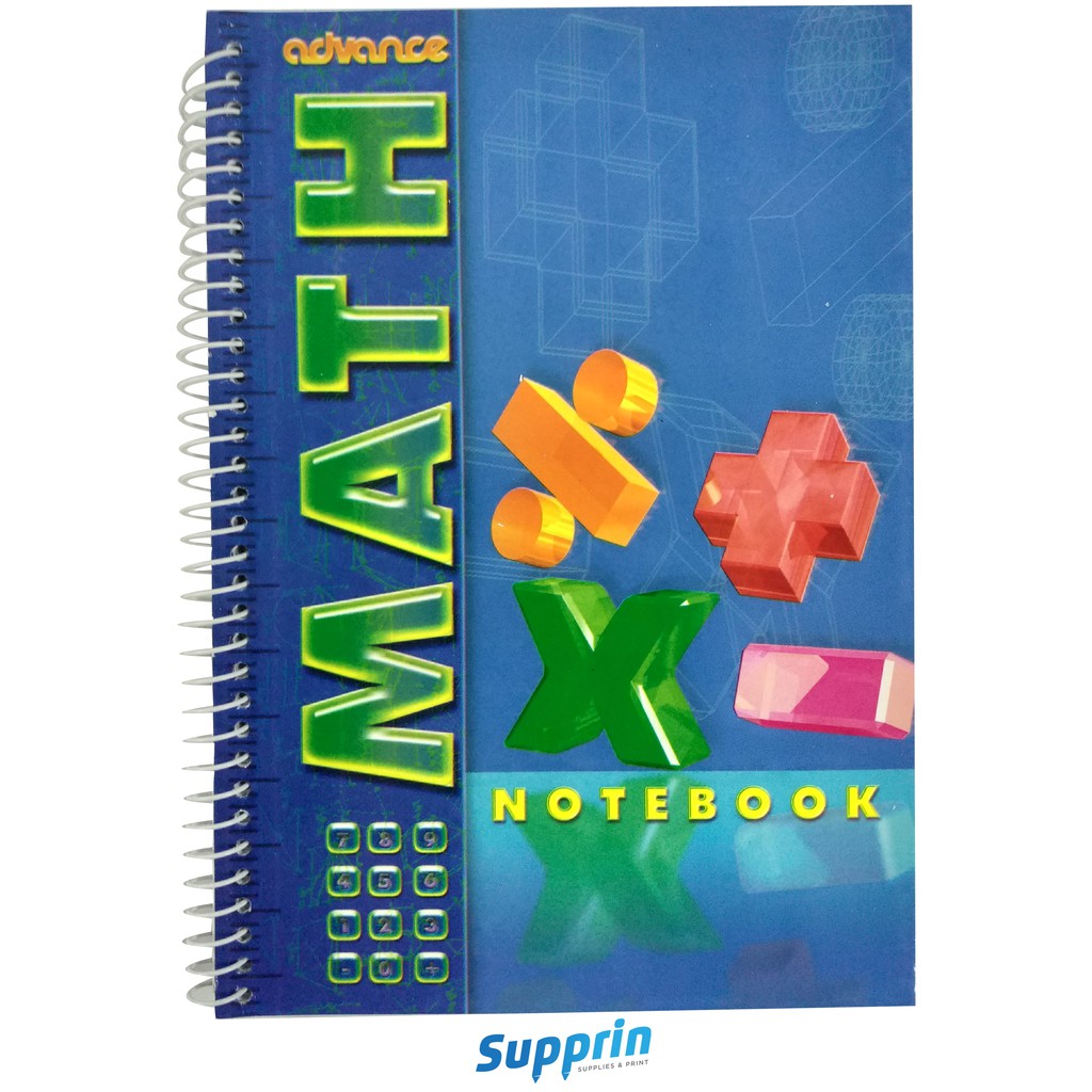 Math Notebook, 80 Leaves, 54 gsm, 6