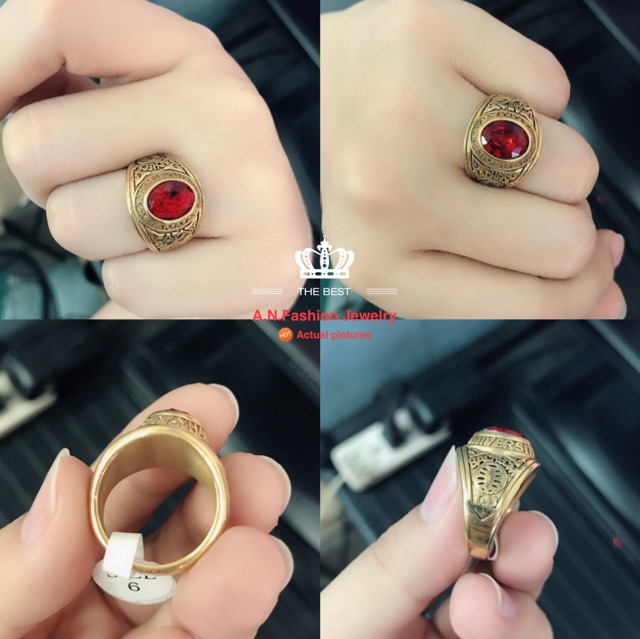 Stainless Not faded College ring PM me for the size Unisex Shopee Philippines