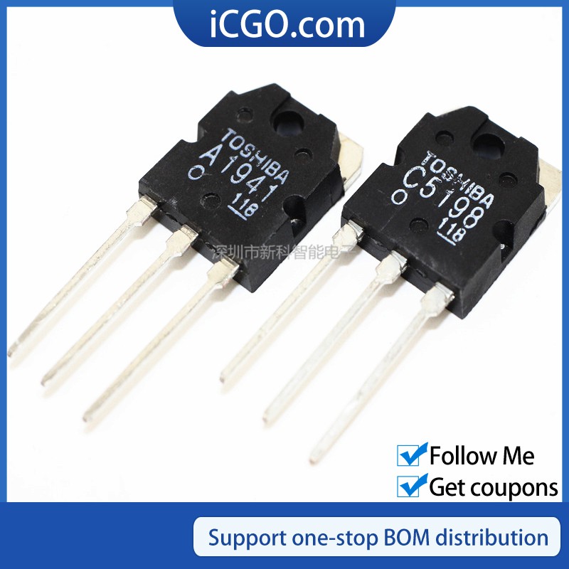 1Pair A1941 C5198 10A 140V TO-3P fevers audio amplifier board pair tube