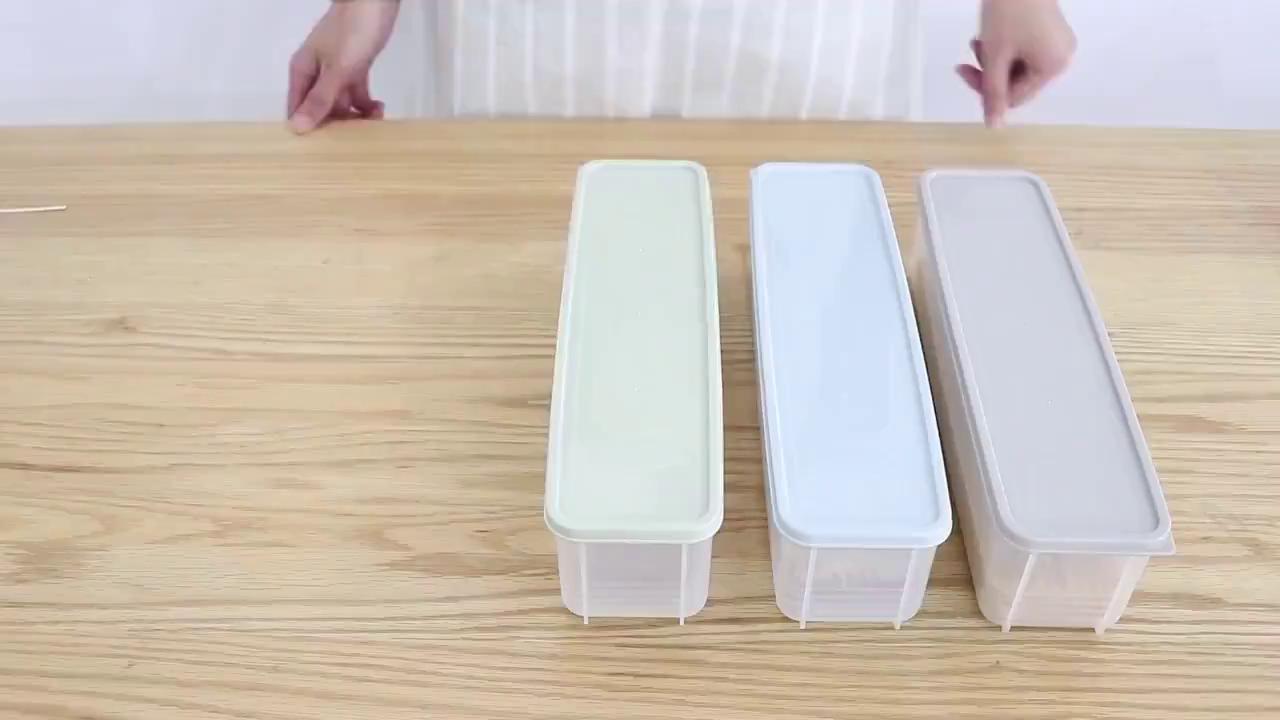 Large Capacity Airtight Rectangular Pasta Box Noodles Container Kitchen ...