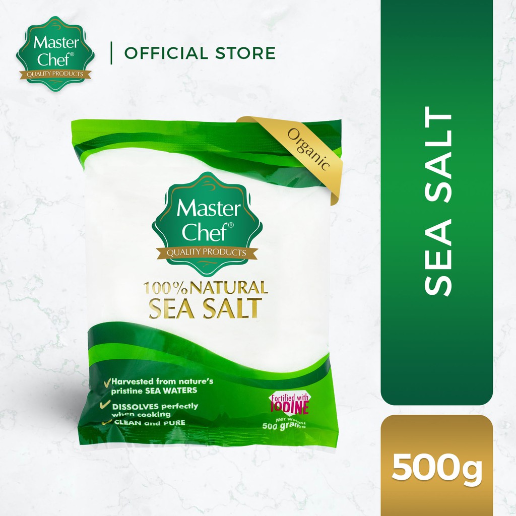 Master Chef 100% Natural Sea Salt 500g (Vegan, Keto Seasoning) | Shopee ...