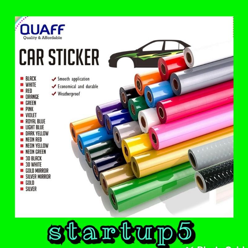 QUAFF CAR STICKER 24‘’X10METERS | Shopee Philippines