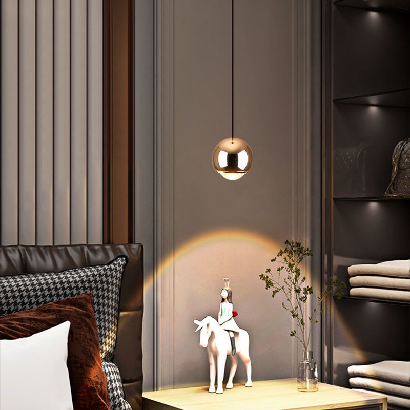 Modern Bedside Lamp Droplights Hanging Lights Bedroom Chandelier