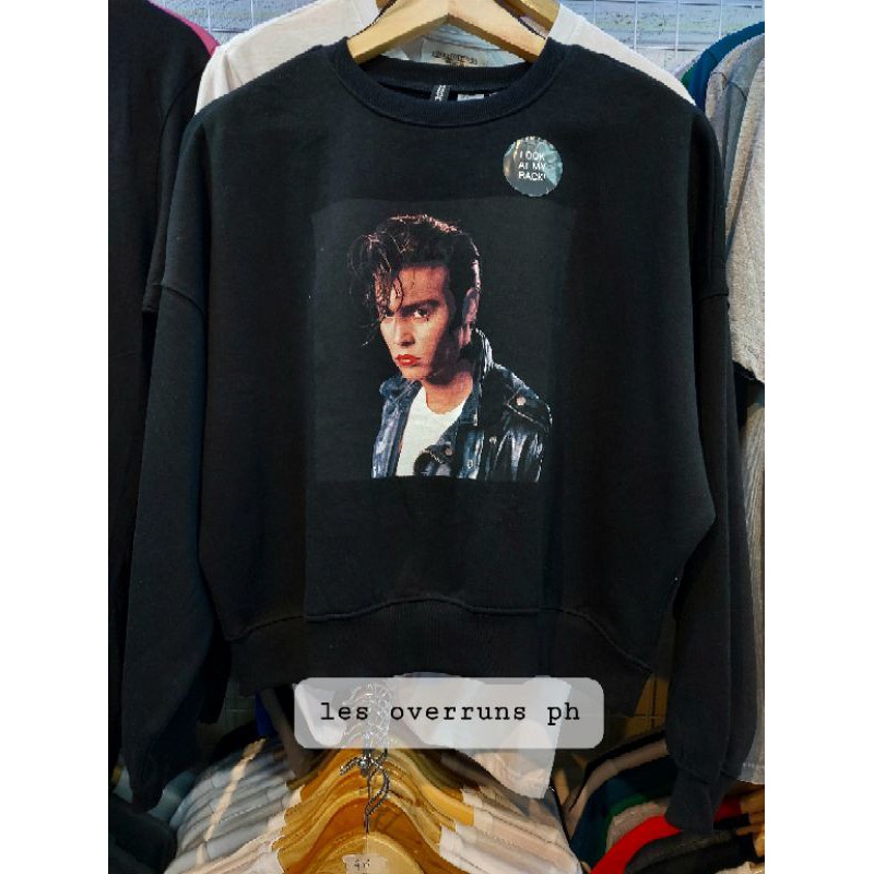 Johnny Depp Cry Baby Sweatshirt H M Shopee Philippines