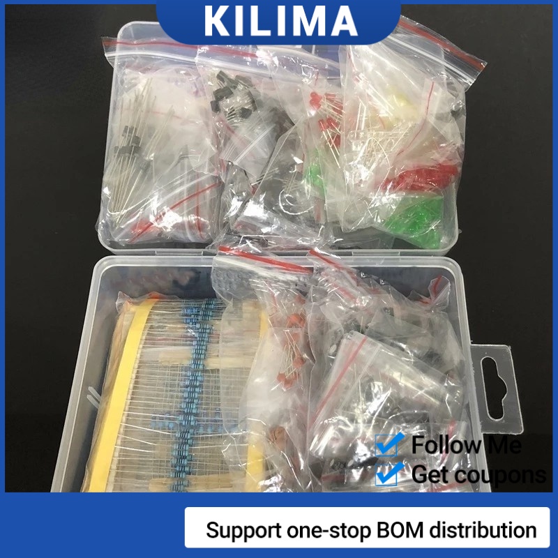 Electronic Components Assorted Kit Package 1490pcs Include Resistor ...