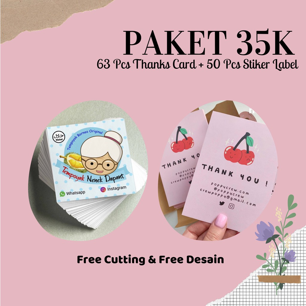 Business Package/THANK YOU CARD And Sticker Saving Package/THANK YOU ...
