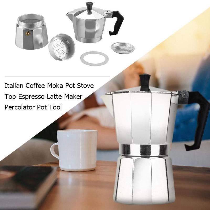 Italian Top Moka Espresso Cafeteria Coffee Pot Maker | Shopee Philippines