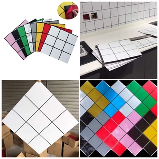 Buy 12 pcs tile stickers self adhesive black & white at best price in  Pakistan