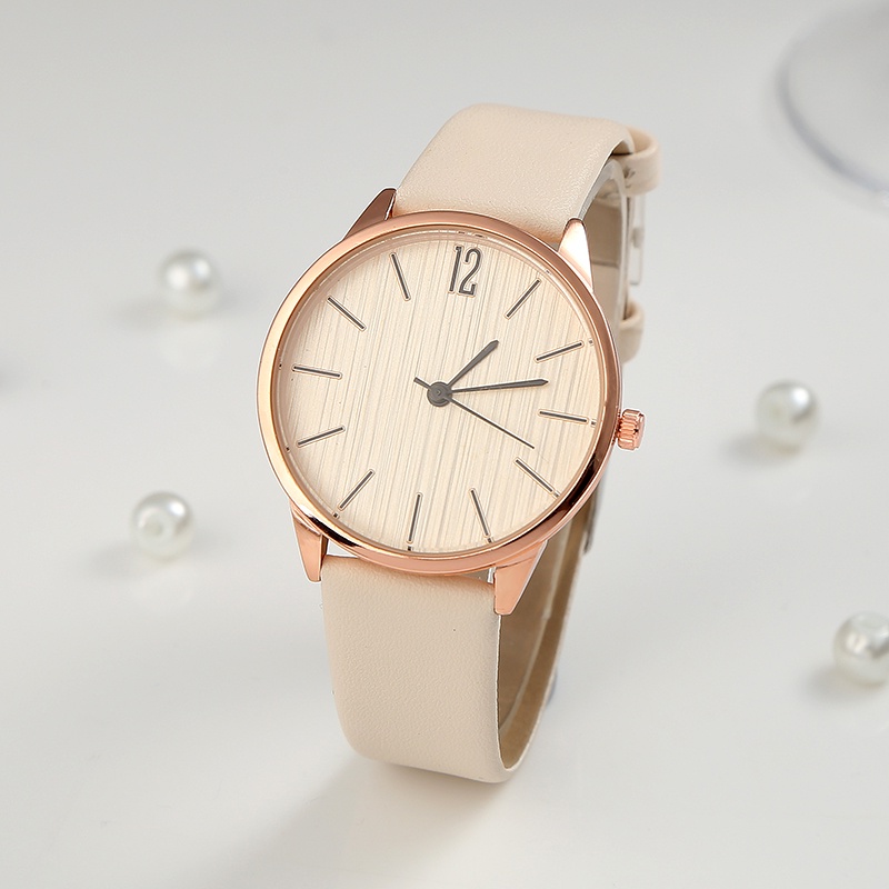 Ladies wrist watch online leather strap