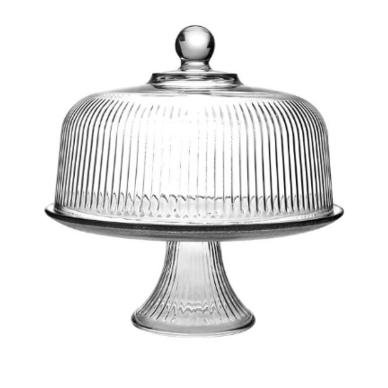 Anchor Hocking Monaco Glass Cake Stand and Dome Cover Set Shopee
