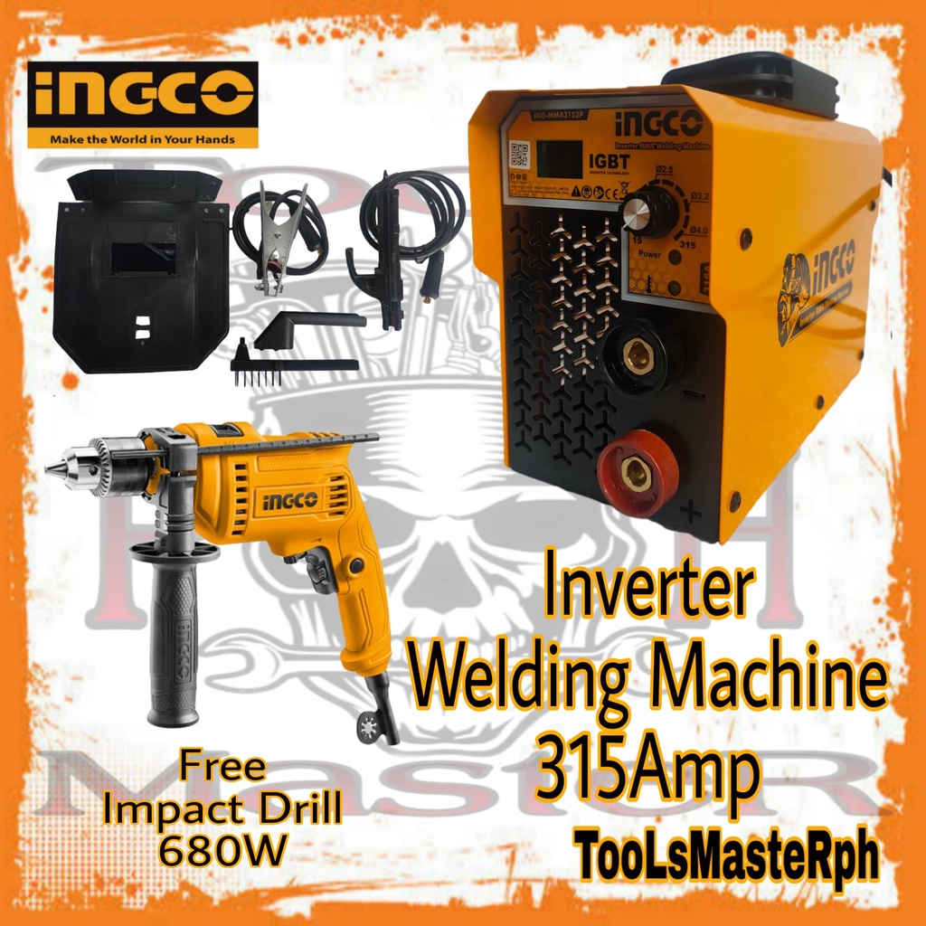 INGCO 315Amp Inverter Welding Machine ING-MMA3152P Free INGCO Impact ...