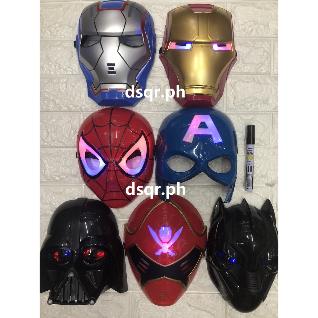 Mask Cosplay Iron Man,Spider Man,Captain America,Squid Game,Star Wars ...