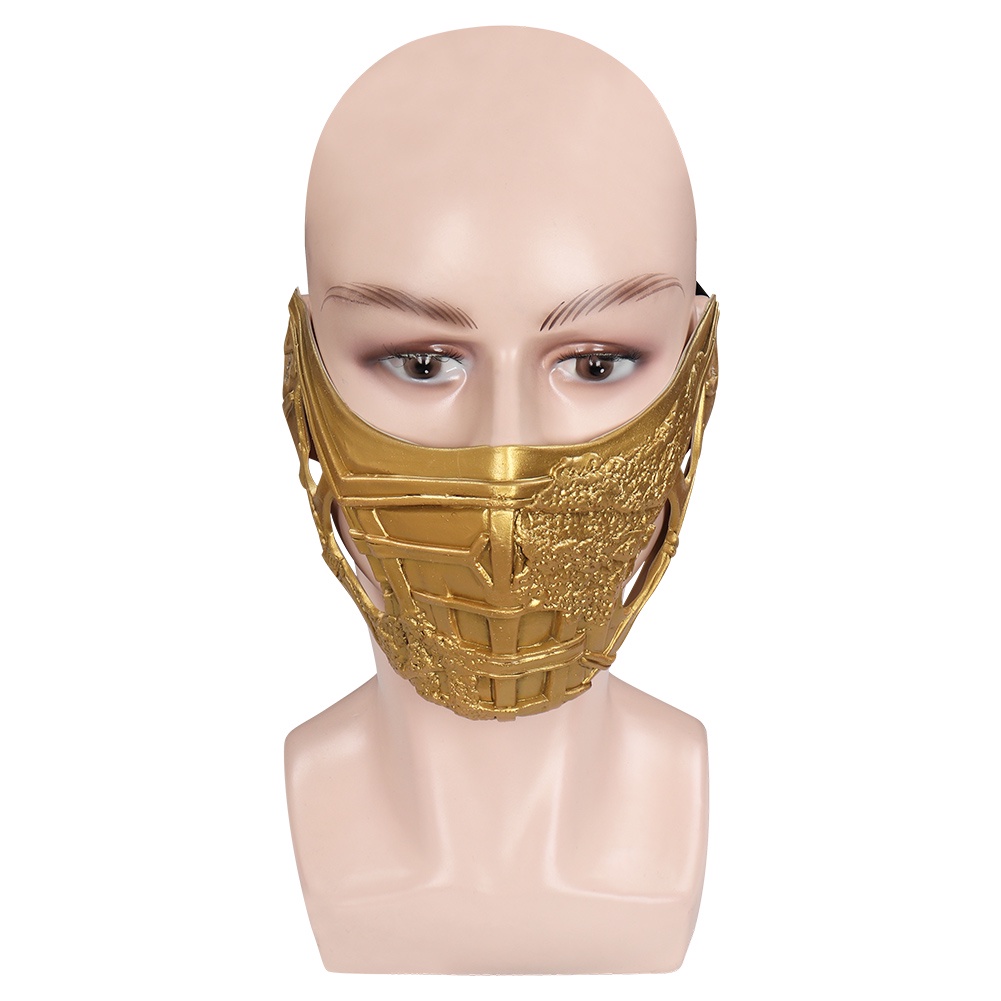 2021 Mortal Kombat Scorpion Mask Cosplay Latex Mask Helmet Masquerade Party Prop Shopee