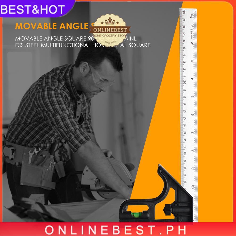 [onlinebest.ph] On-best/Stainless Steel Adjustable Combination Square ...