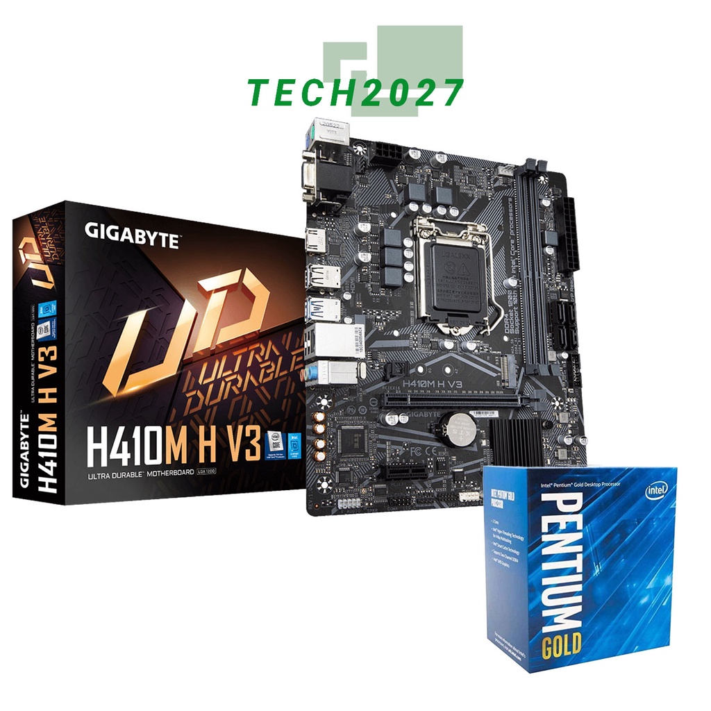 Intel Pentium Gold G6400 10th Gen Processor WITH GIGABYTE H410MH V3