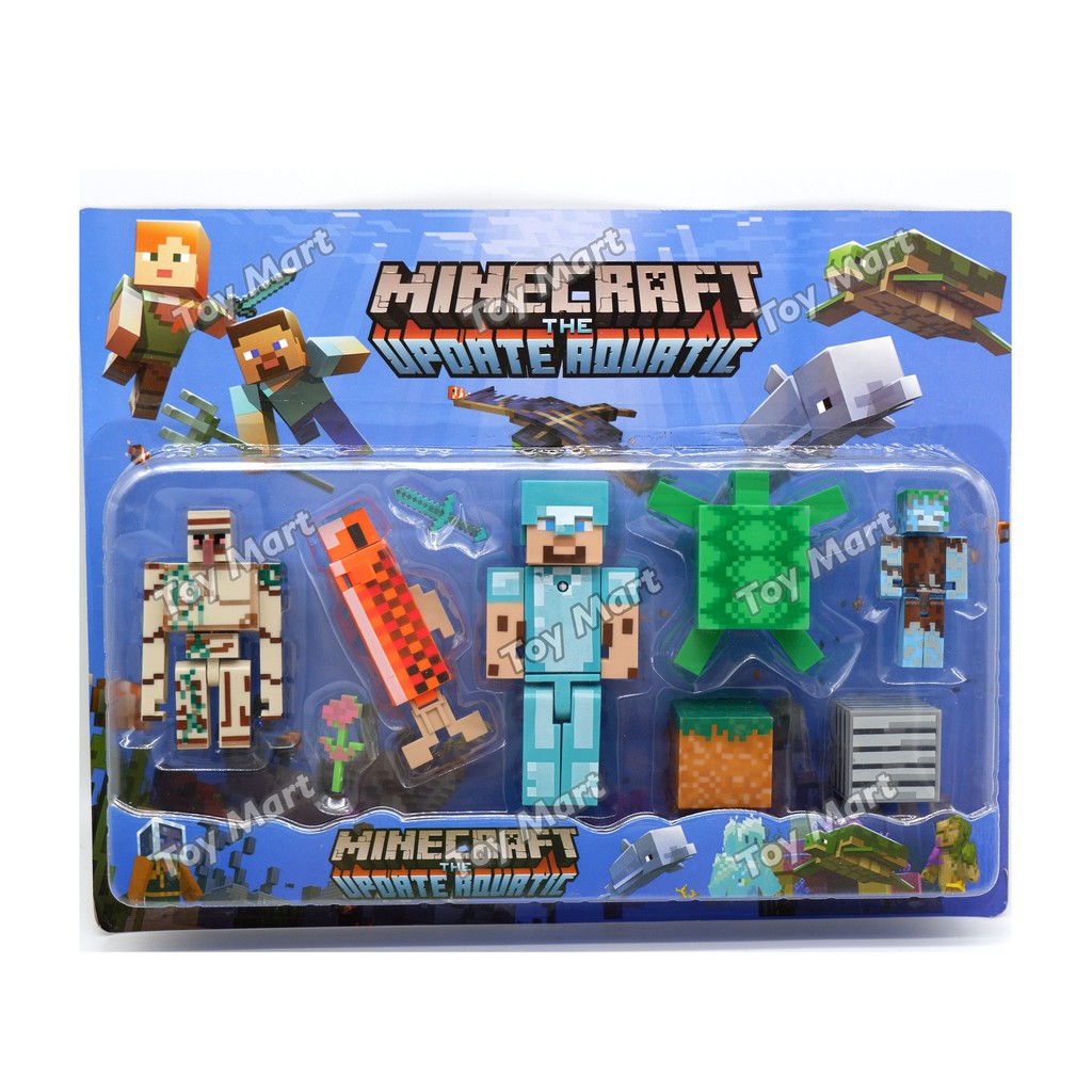 Big best sale minecraft figures