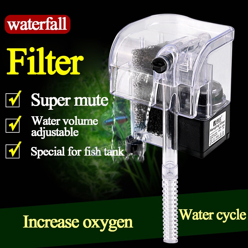 3 in 1 Small Aquarium Filter Small Tank Filter Suspension Oxygen Pump