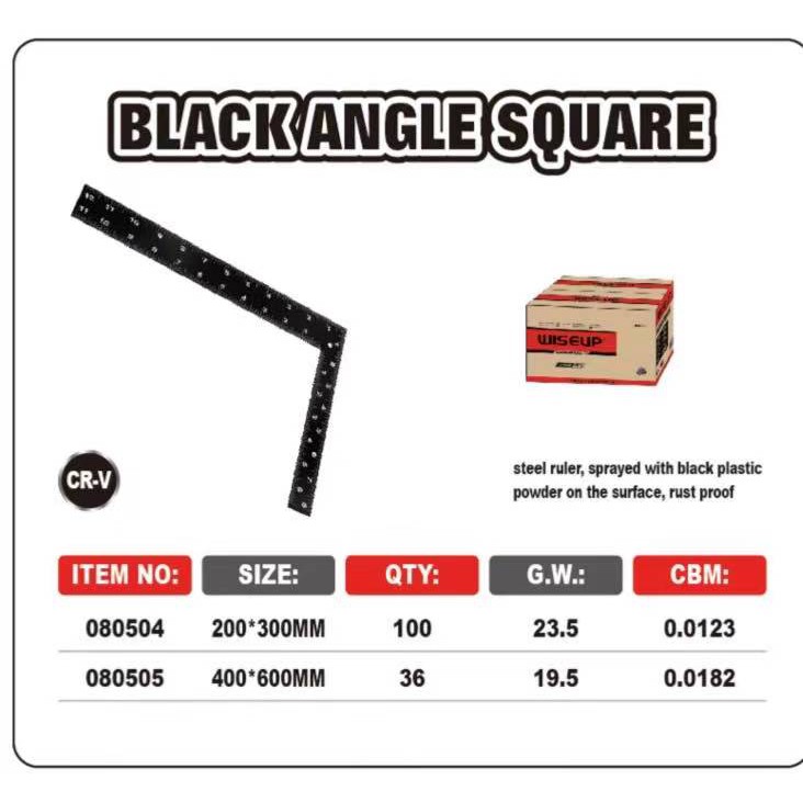 JUNENG Black Angle Square 400X600X2MM / 200X300X2MM | Shopee Philippines