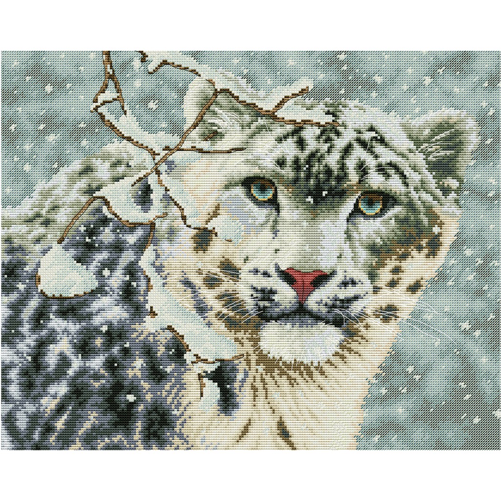 Snow Leopard Cross Stitch PATTERN ONLY | Shopee Philippines