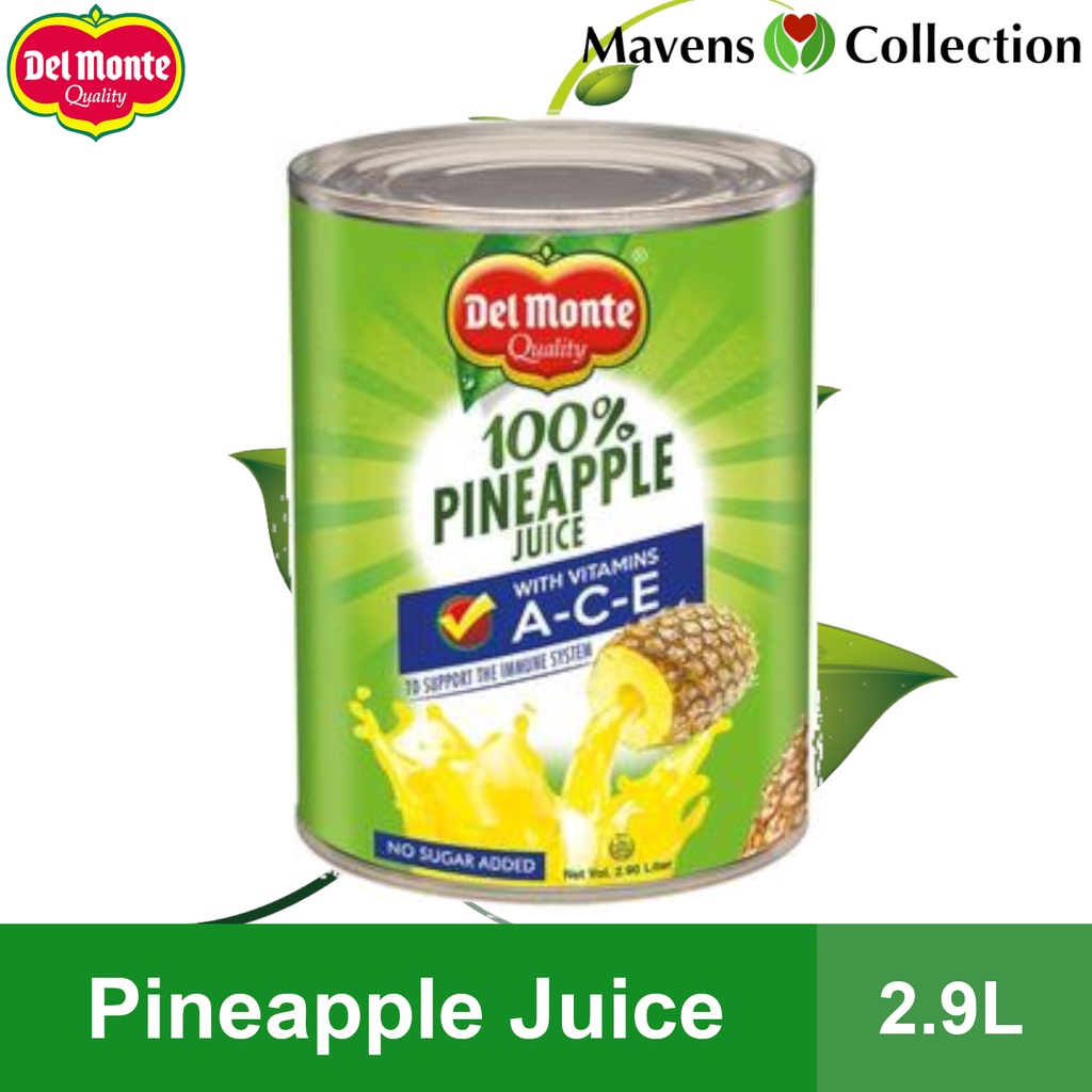 Del Monte 2.9 Liters 100 Pineapple Juice with Vitamins A C E by MAVENS COLLECTION Skin care