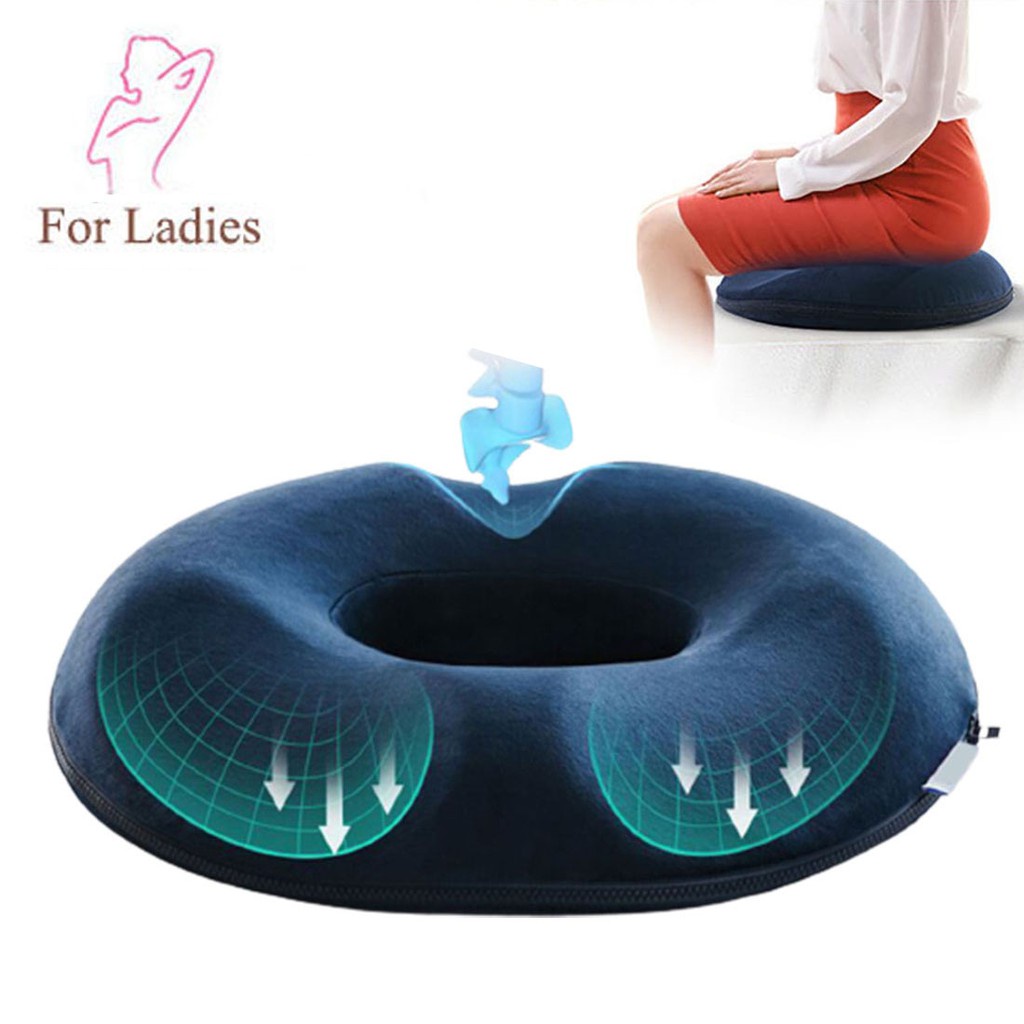 Memory Foam Seat Cushion Coccyx Orthopedic Hemorrhoids Chair Cushion