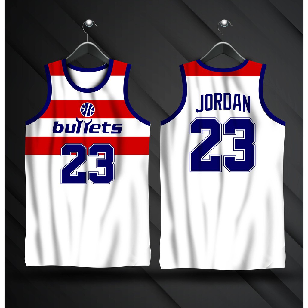 Michael Jordan Washington Bullets Jersey NBA Jersey Full Sublimation Shopee Philippines