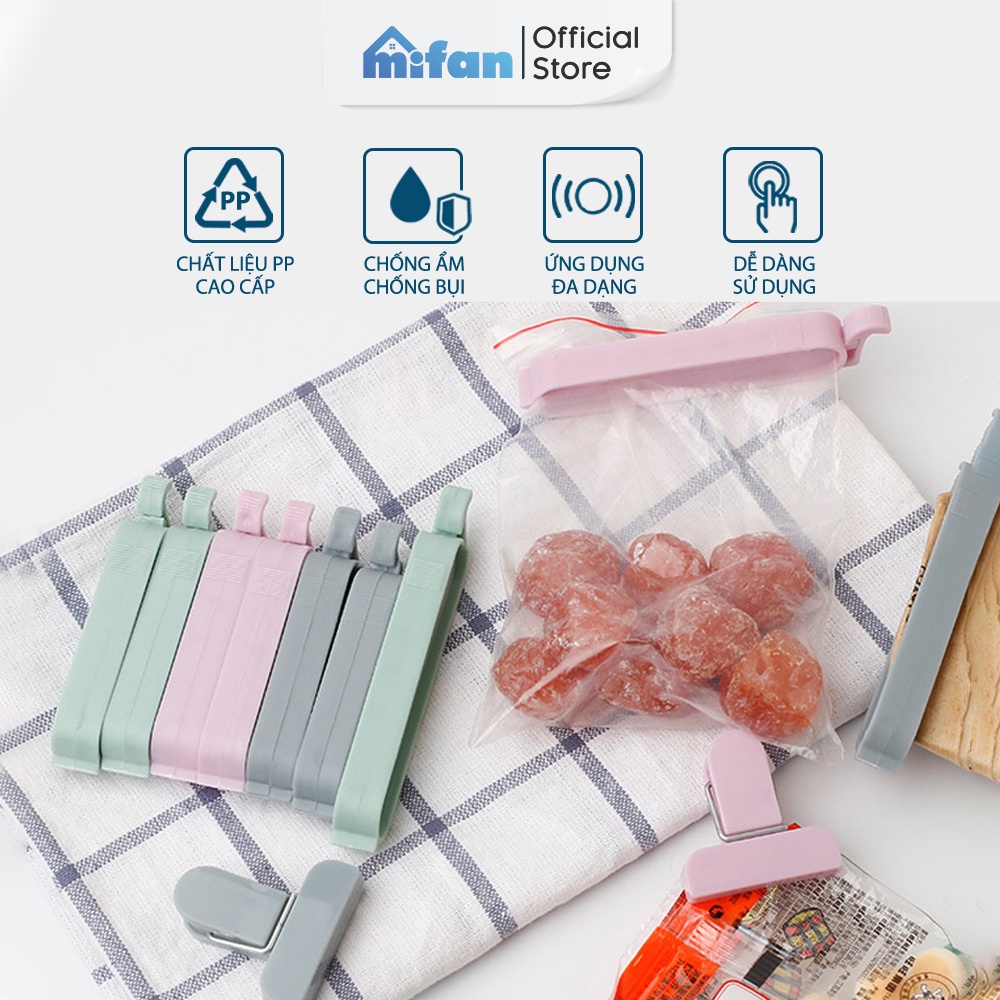 Set of 12 Premium Mifan Food Bag Clips - Moisture-proof, Mold-proof ...