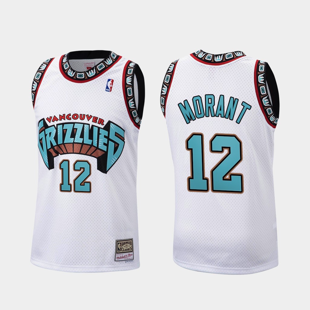 Ja Morant Vancouver Grizzlies White NBA Jersey Shopee Philippines