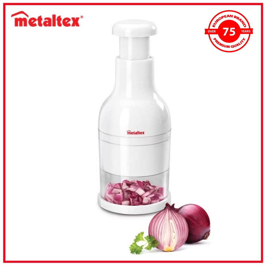 Metaltex Twist Onion and Vegetable Chopper with Lid 25.13.05 Hand Press