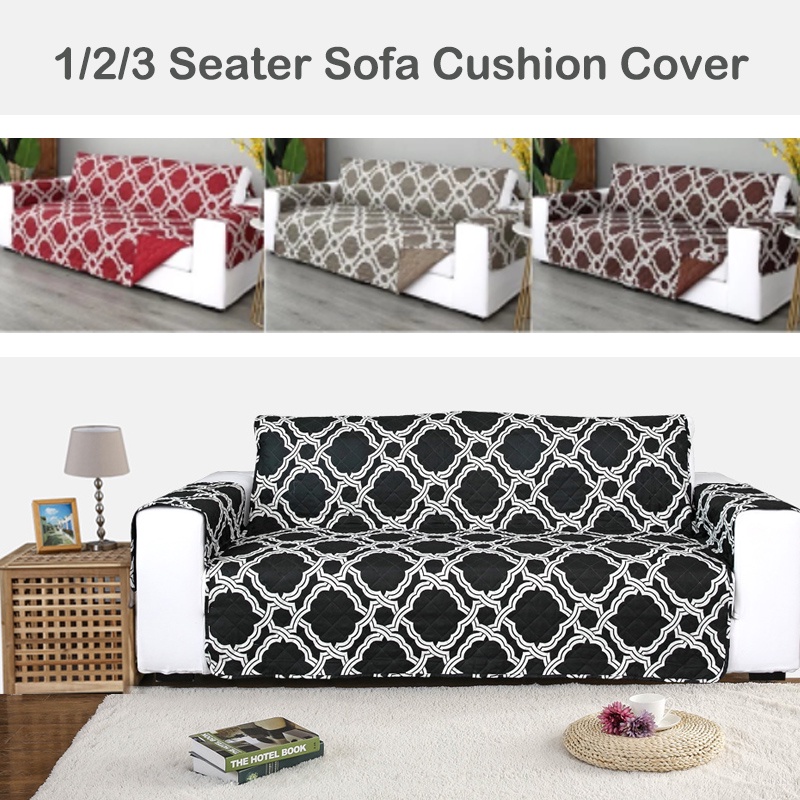 COD Sofa Cushion Cover Washable 1/2/3 Seater Antislip Seat Cover