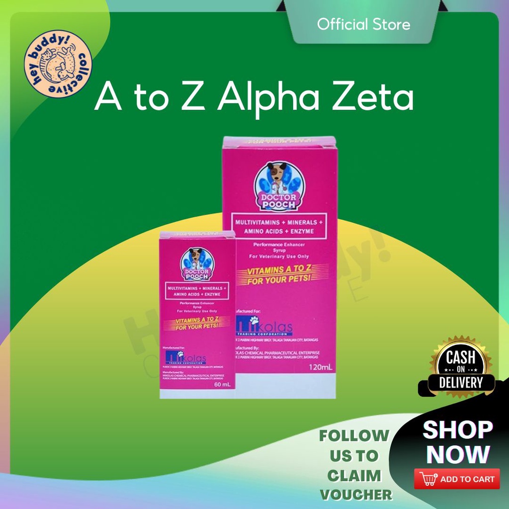 Doctor Pooch Vitamins A to Z Playpets Alpha Zeta Multivitamins 120ml